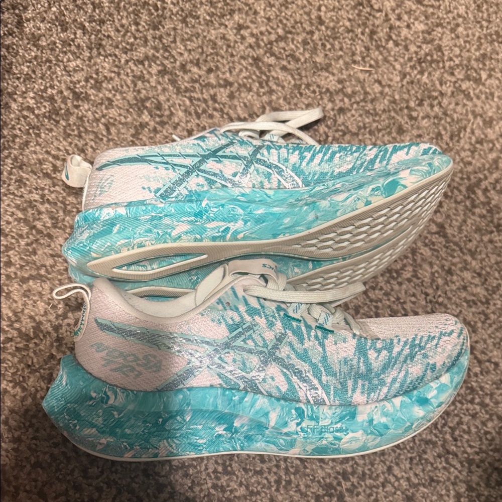 Asics Women's Athletic Shoes in Aqua and White